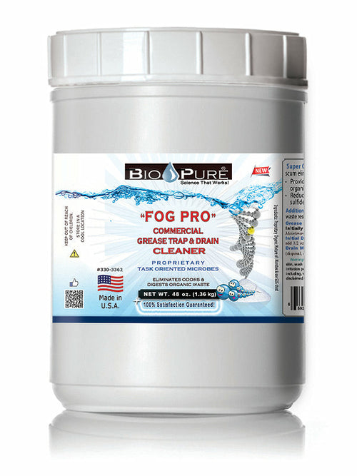 Bio-Pure FOG Pro Powder — Heavy Duty Commercial Grease Trap Treatment