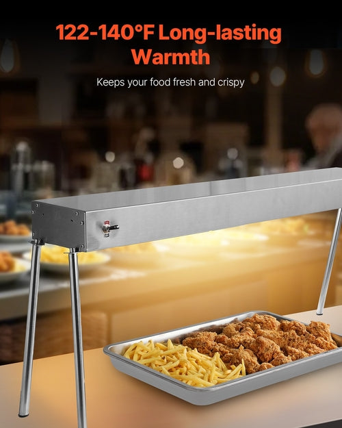 Commercial Food Heat Lamp 750W Electric Food Warmer For Restaurant &