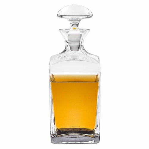European Crystal Whiskey Decanter — 34 oz, Mouth Blown