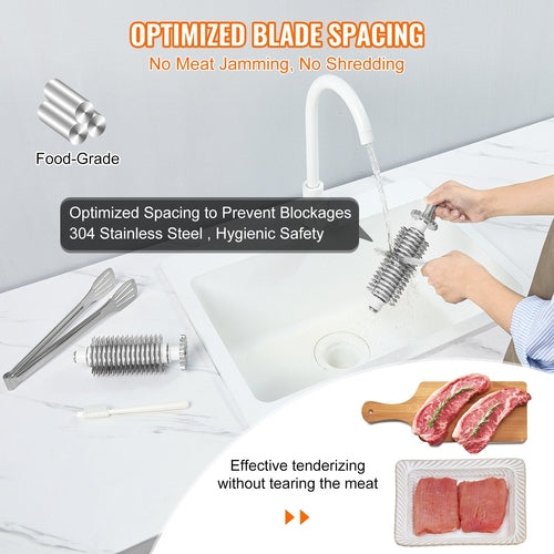 Commercial Meat Tenderizer, Heavy Duty Stainless Steel Kitchen Tool