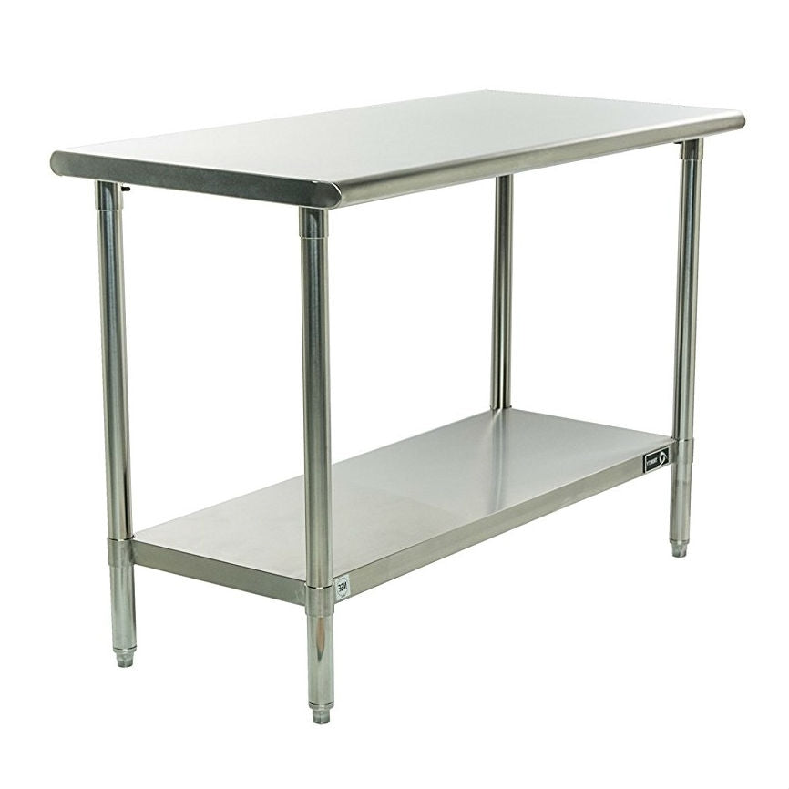 Stainless Steel Prep Table with Bottom Shelf