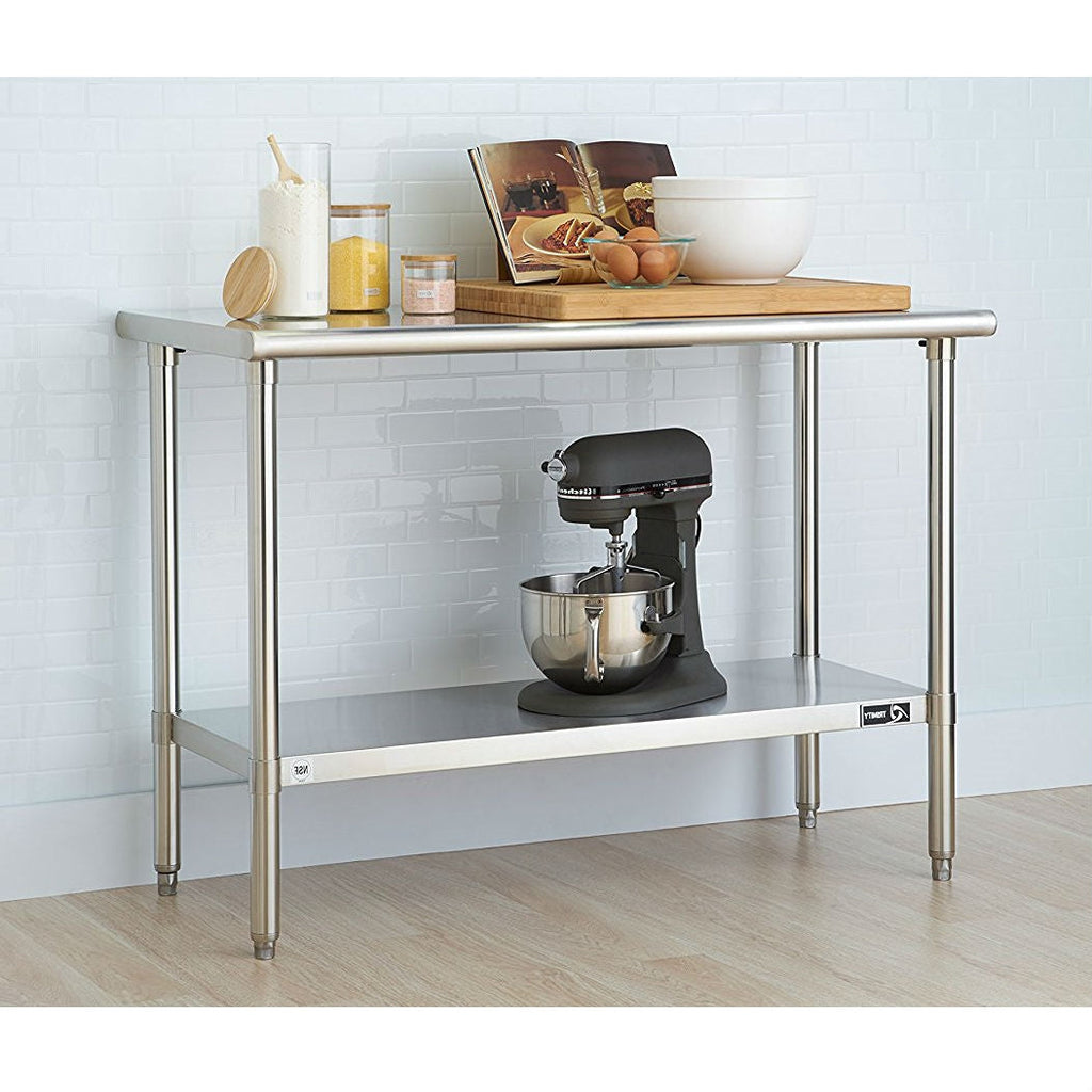 Stainless Steel Prep Table with Bottom Shelf