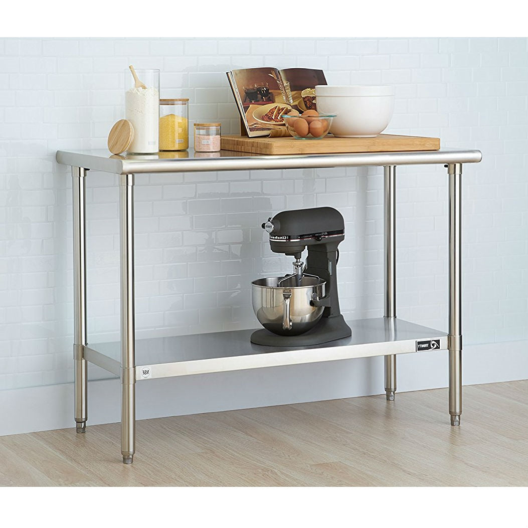 Stainless Steel Prep Table with Bottom Shelf