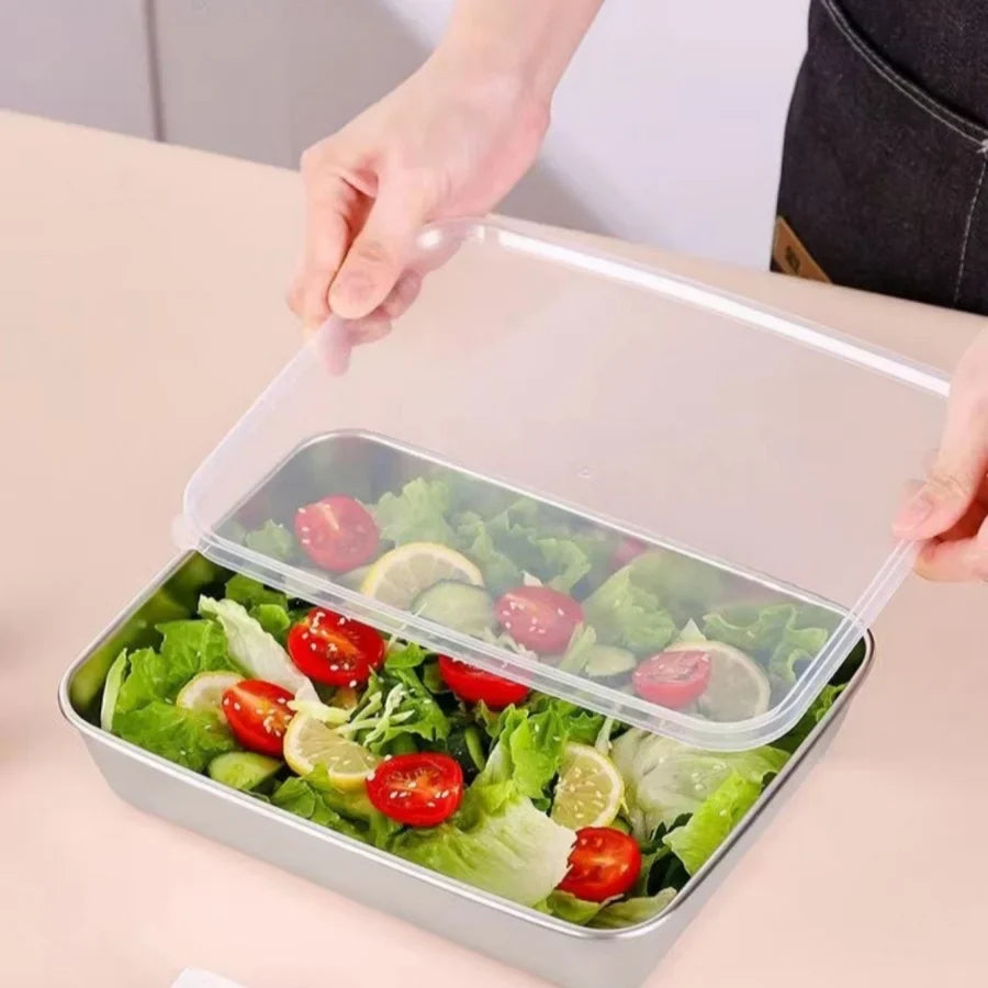Stainless Steel Food Containers, 3-Pack — Leakproof & Stackable